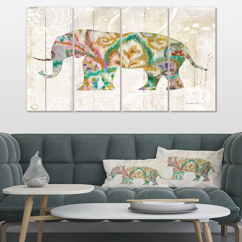 Designart - Boho Paisley Elephant II vII