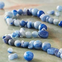 6 Pack: Dark Blue Aventurine Beads Value Pack by Bead Landing™