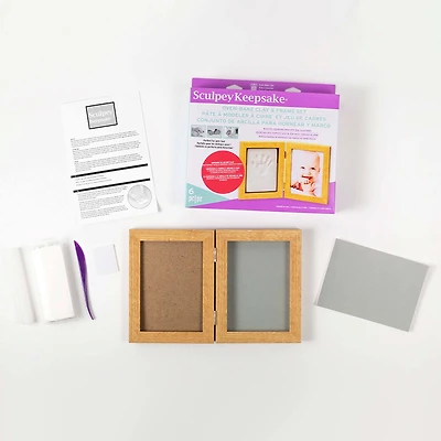 6 Pack: Sculpey® Keepsake® Oven-Bake Clay & Frame Set
