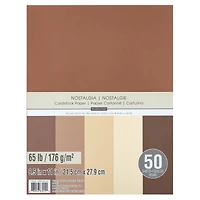 12 Packs: 50 ct. (600 total) Nostalgia 8.5" x 11" Cardstock Paper by Recollections™