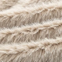 Glitzhome® 48"D Reversible Faux Fox Fur Christmas Tree Skirt