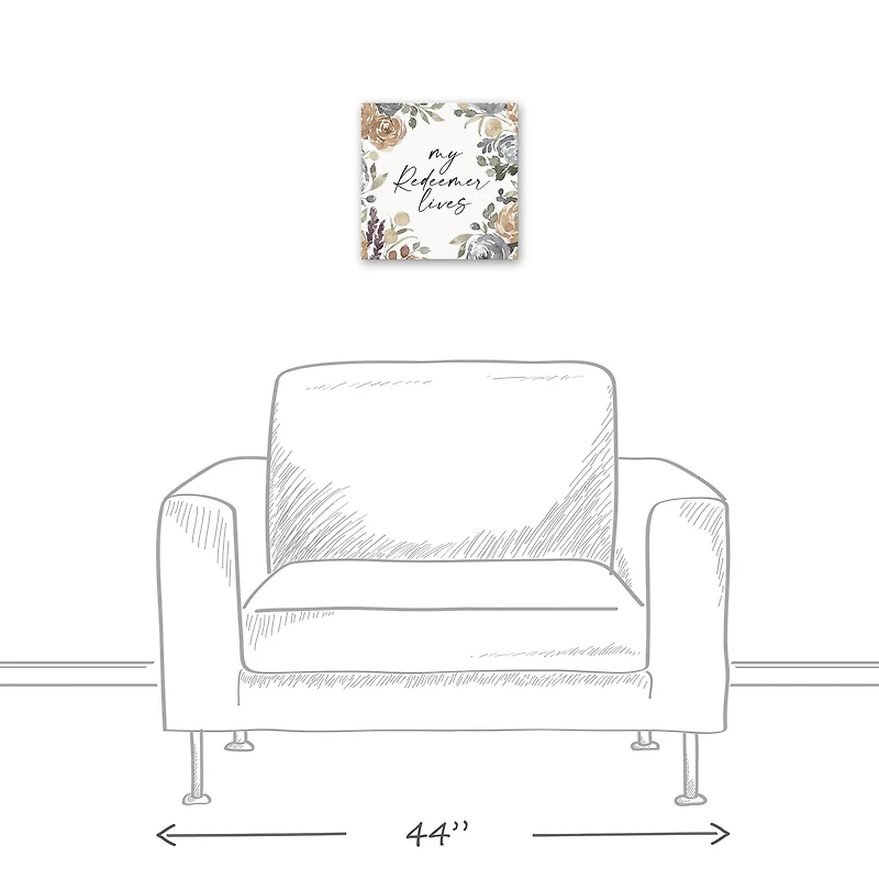 My Redeemer Lives Canvas Wall Art