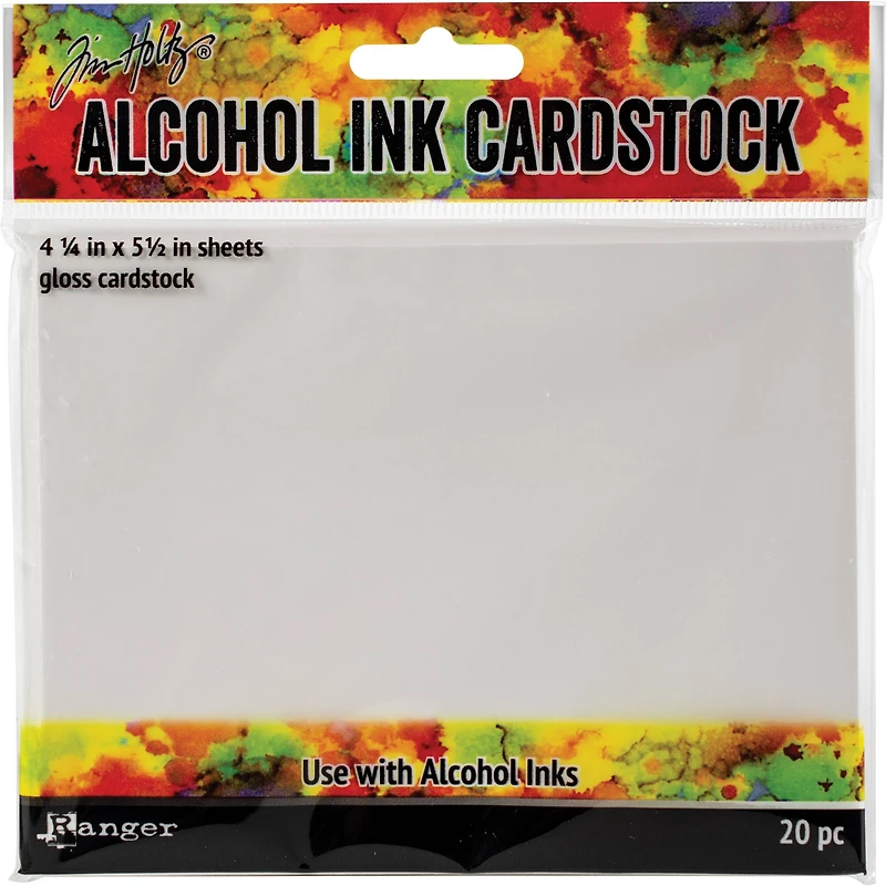Ranger Tim Holtz® 4.25" x 5.5" Alcohol Ink Cardstock, 20ct.