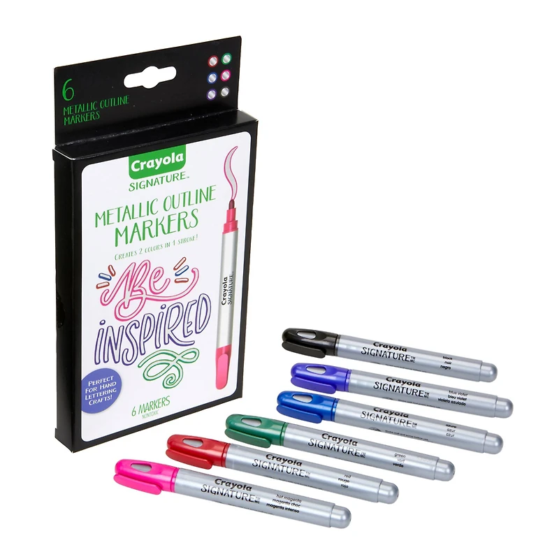 Crayola® Signature™ Metallic Outline Paint Markers