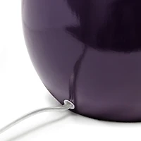 Elegant Designs™ 2.5ft. Curved Purple Ceramic Table Lamp with White Shade