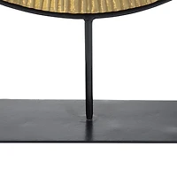 CosmoLiving by Cosmopolitan Gold Metal Contemporary Sculpture, 23" x 18" x 4"