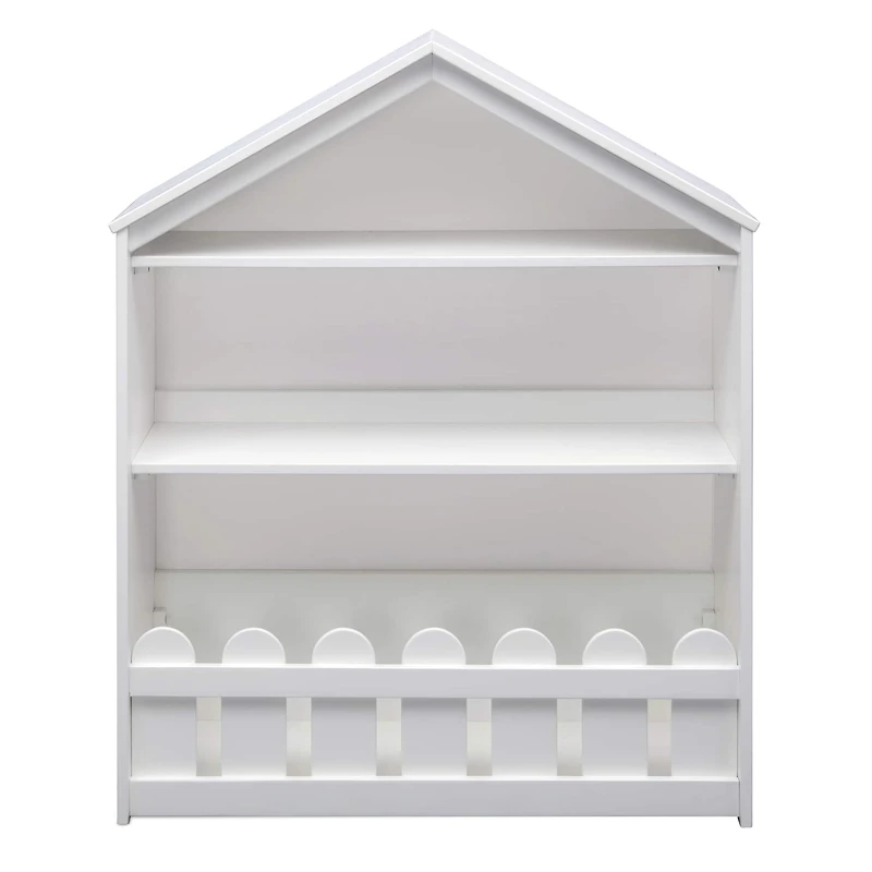 Delta Children Serta Bianca White Happy Home Storage Bookcase