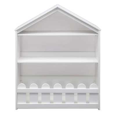 Delta Children Serta Bianca White Happy Home Storage Bookcase