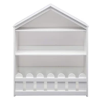 Delta Children Serta Bianca White Happy Home Storage Bookcase