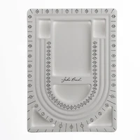 John Bead 12" x 9" Gray Plastic Designer Bead Board
