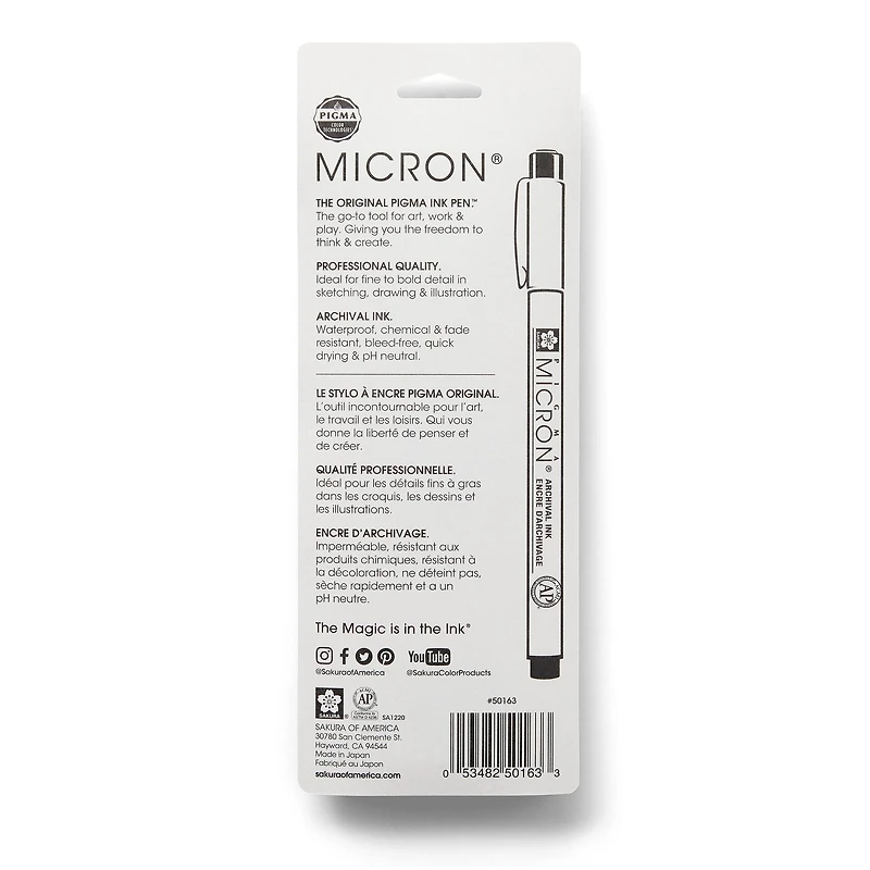 Micron® Fine & Bold Line Cool Gray Pen Set
