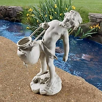 Design Toscano 22" Young Child Urn Carrier Garden Statue