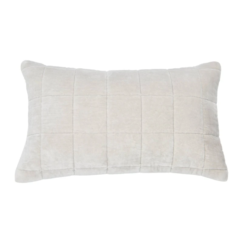 Hello Honey® 20" Quilted Velvet Lumbar Pillow Cover