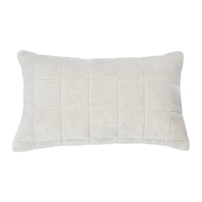 Hello Honey® 20" Quilted Velvet Lumbar Pillow Cover