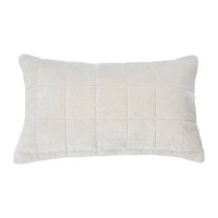 Hello Honey® 20" Quilted Velvet Lumbar Pillow Cover