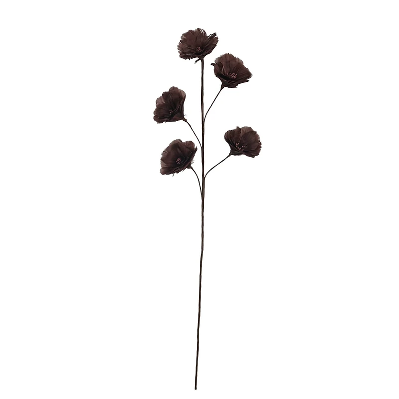 Hello Honey® 33" Burgundy Feather Flower Stem