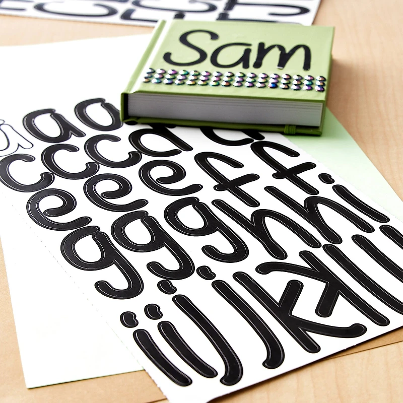 Black Large Marker Font Alphabet Stickers by Recollections™