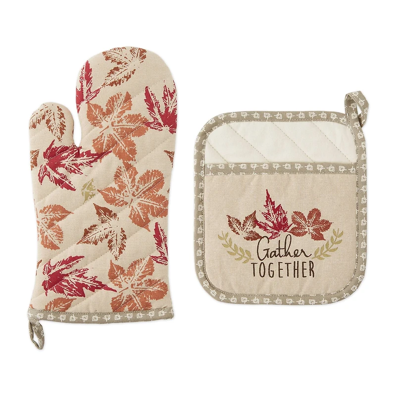 DII® Gather Together Oven Mitt & Potholder Set