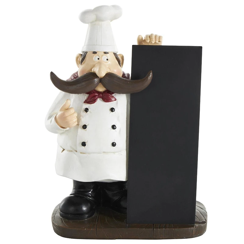 11" Chef Sculpture with Chalkboard