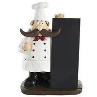11" Chef Sculpture with Chalkboard