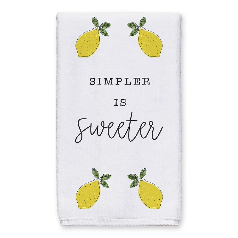 Simpler Is Sweeter 16" x 25" Tea Towel Set of 2