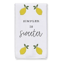 Simpler Is Sweeter 16" x 25" Tea Towel Set of 2