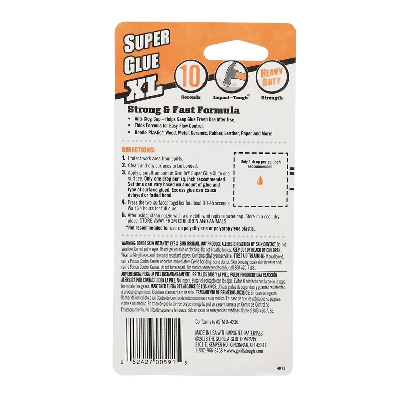 Gorilla® Super Glue XL
