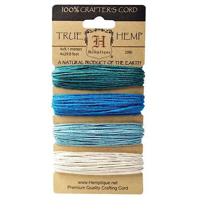 Hemptique® Aquamarine Hemp Cord Set, 20lb.