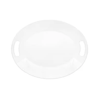 16" White Plastic Tray by Celebrate It™