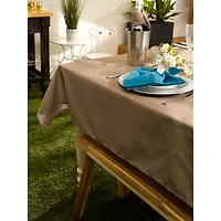Stone Tonal Lattice Print Outdoor Tablecloth 60" Round