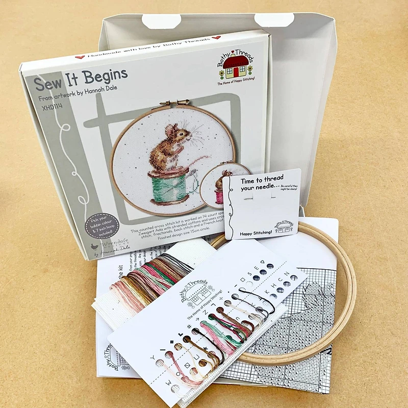 Bothy Threads Sew It Begins Counted Cross Stitch Kit