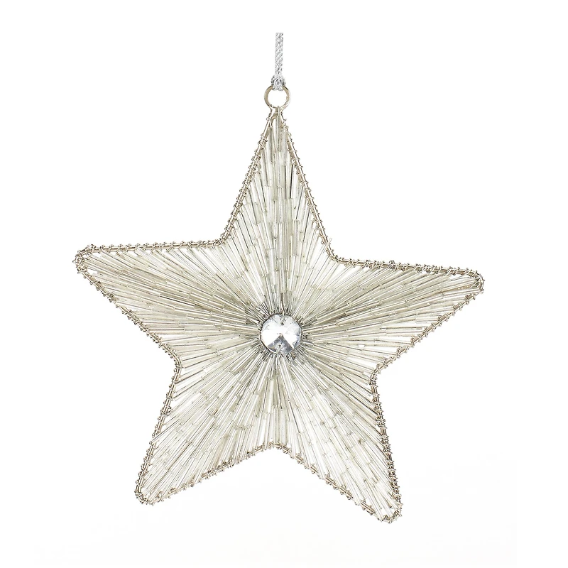 Iron & Glass Star Ornament Set
