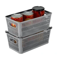 Simplify Slide 2 Stack It Small Storage Tote Baskets