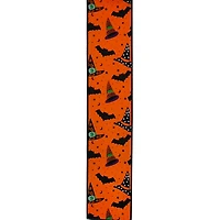 2.5" x 20ft. Bat & Witch Hat Wired Tafetta Ribbon by Celebrate It® Halloween