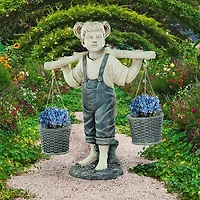 Design Toscano® 2.5ft. Large Flowers for Felicity Little Girl Garden Statue