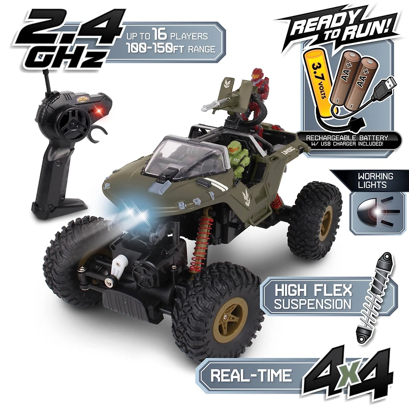 NKOK HALO Infinite R/C UNSC Warthog Rock Hog Rock Climber
