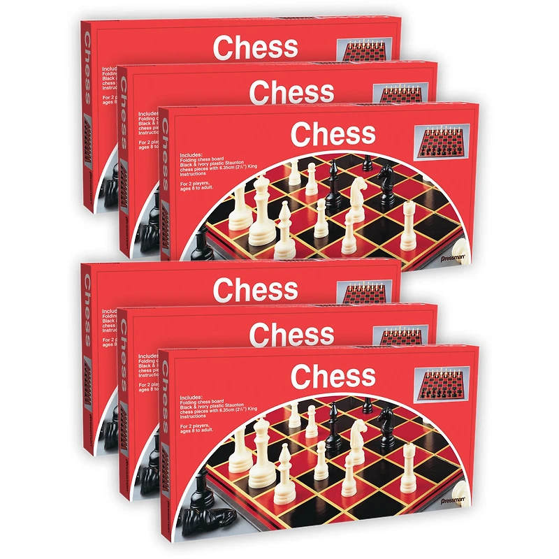 Pressman® Chess Board Game, 6 Packs