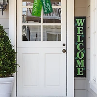 Glitzhome® 42'' Lighted St. Patrick's Day Wooden "WELCOME" Porch Sign