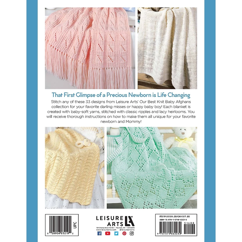 Leisure Arts® Our Best Knit Baby Afghans Book