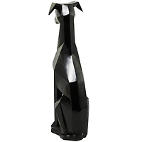 The Novogratz 30" Silver Cubist Dog Sculpture