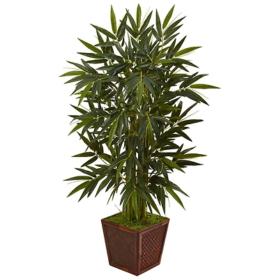 4ft. Bamboo Tree in Brown Bamboo Square