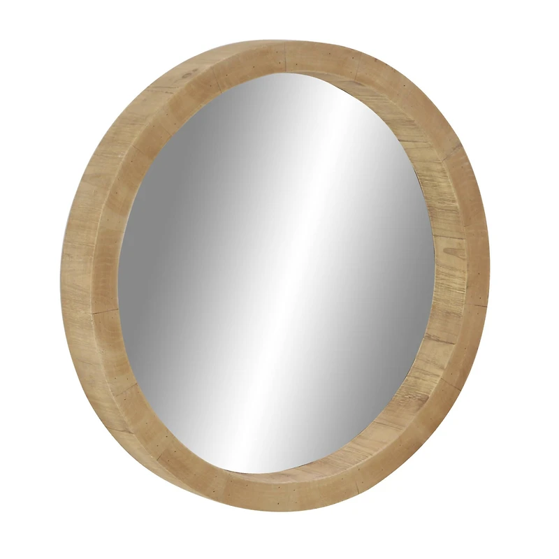 Brown Natural Framed Wall Mirror