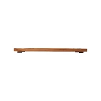 Hello Honey® 24" Natural Footed Wood Serving Tray with Raised Edge