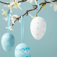 Glitzhome® Blue & Pink Easter Plastic Eggs, 24ct.