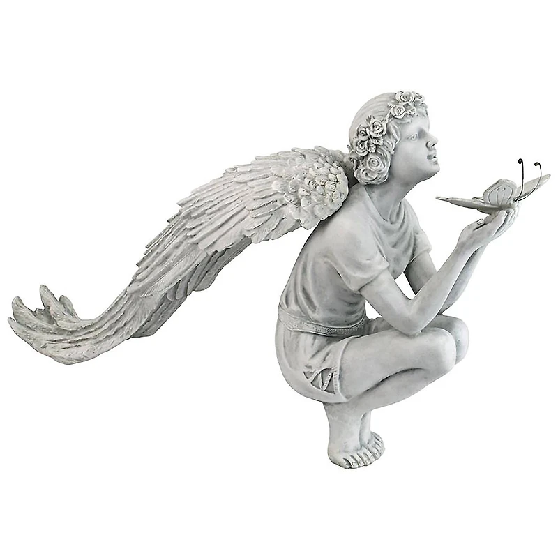 Design Toscano® 22" Glory of the Garden Angel Statue by Artist Evelyn Myers Hartley