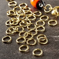 12 Pack: Gold Finish Jump Rings by Bead Landing™