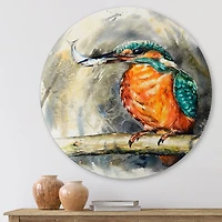 Designart - Common Kingfisher Eating A Small Fish