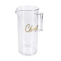 1.4L Gold & Pink Glitter Pitcher by Ashland®