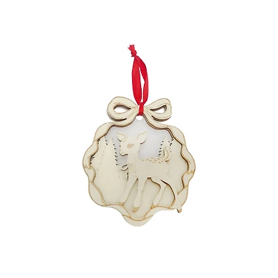 4" Layered Reindeer DIY Wood & Acrylic Ornament by Make Market®