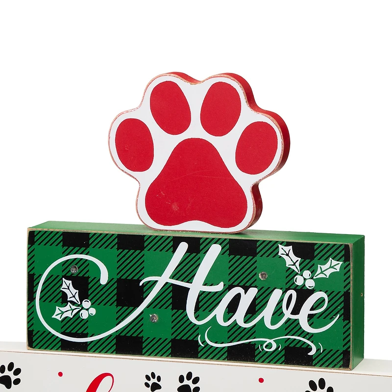 Glitzhome® 12" LED Lighted Pet Block Word Sign